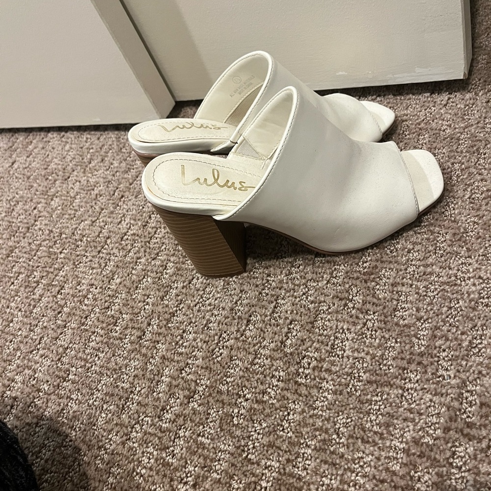Lulus white heels
